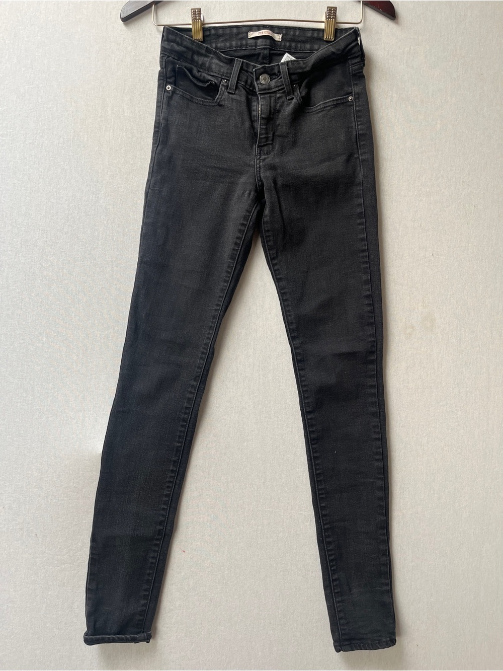 Levi's 711 Mid Rise Stretch Denim Skinny Jeans Size 27